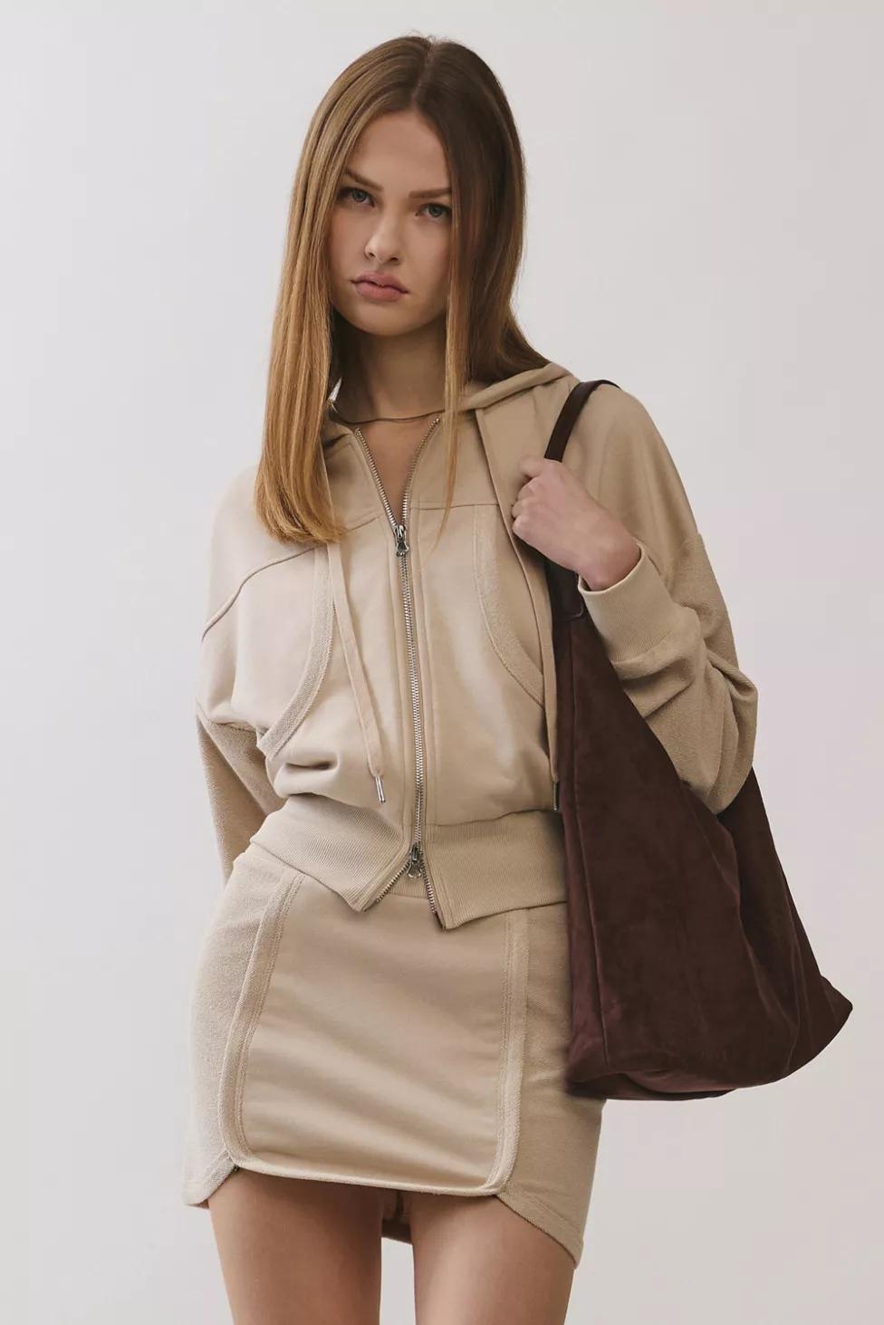 Personal Code Ami Cropped Zip-Up Hoodie by PERSONAL CODE