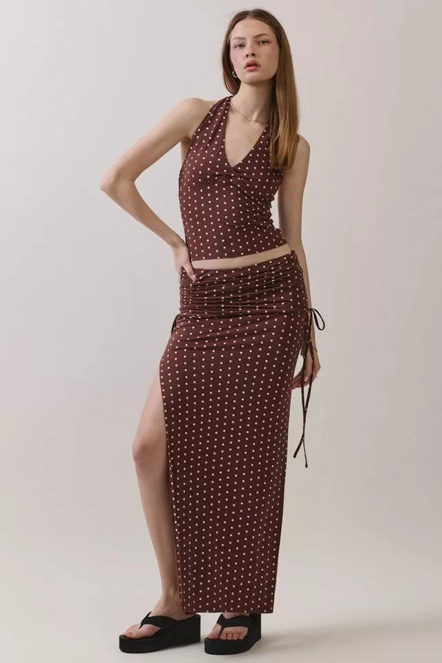 Personal Code Polka Dot Foldover Maxi Skirt by PERSONAL CODE