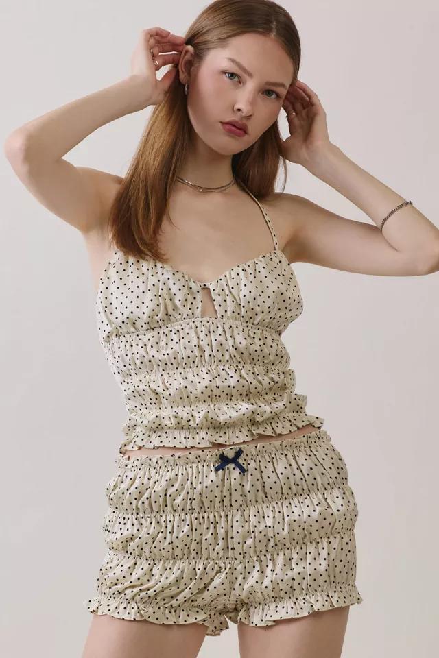 Personal Code Polka Dot Smocked Halter Top by PERSONAL CODE