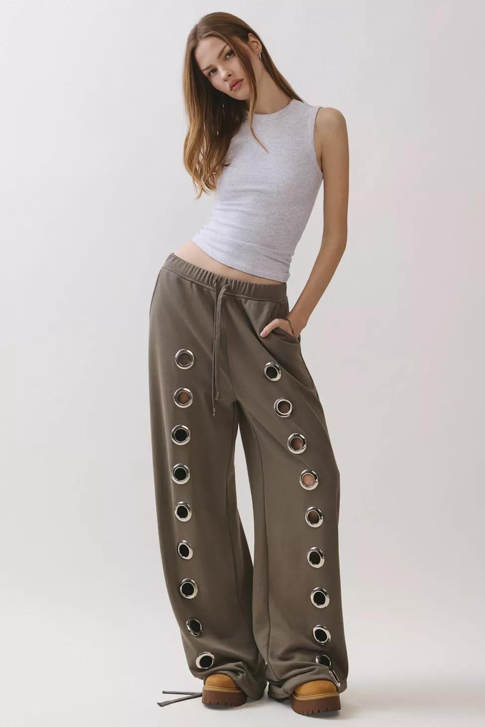Personal Code Xena Oversize Grommet Detail Sweatpants by PERSONAL CODE