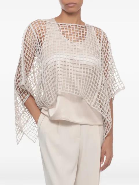 Aurea open-knit sweater by PESERICO