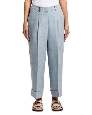Cropped Darted Trousers by PESERICO