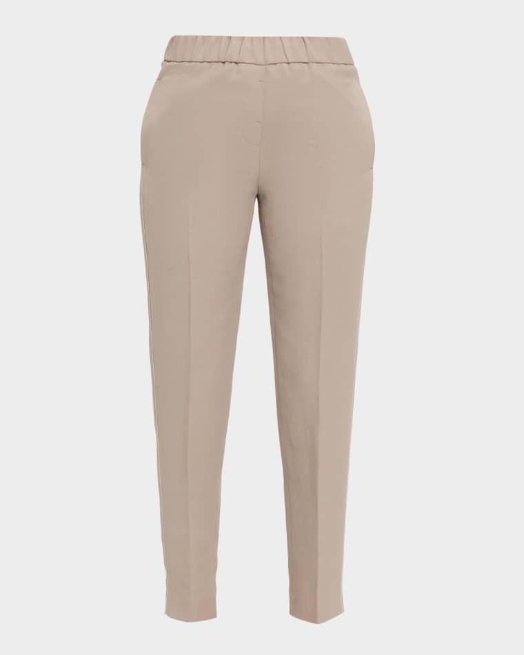 Cropped Slim-Fit Pants by PESERICO