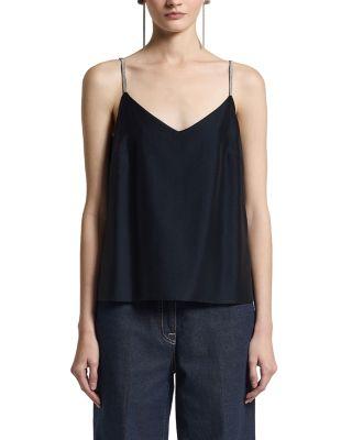 Double Layer V Neck Top by PESERICO