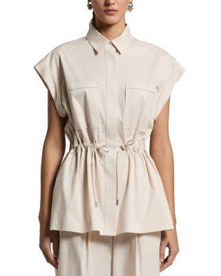 Drawstring Waist Shirt by PESERICO
