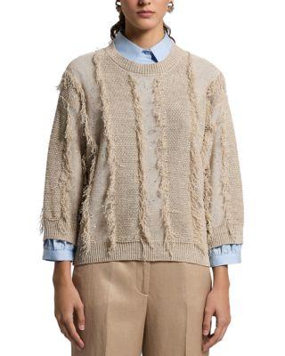 Fringe Micro Sequin Sweater by PESERICO