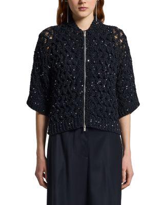 Knitted Sweater Jacket by PESERICO