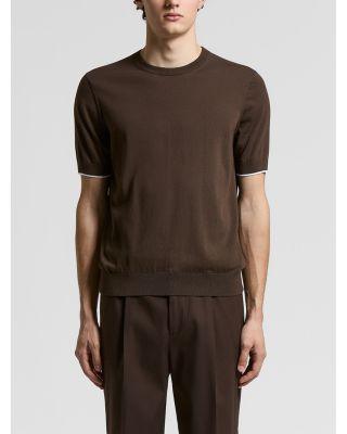 Lightweight Crepe Cotton T Shirt by PESERICO