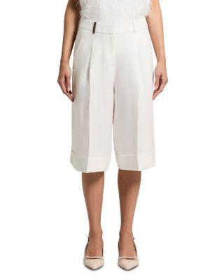 Linen Bermuda Pants by PESERICO