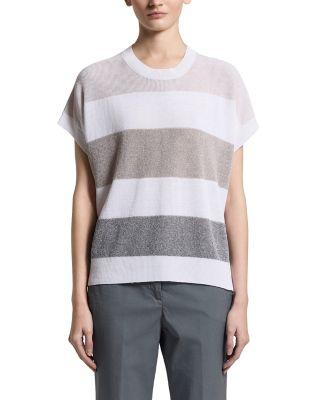 Linen & Cotton Blend Sweater by PESERICO