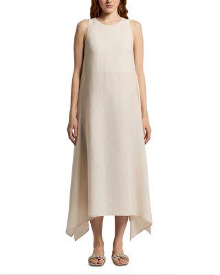 Long Sleeveless Round Neck Dress by PESERICO