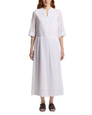 Midi Split Neck Dress by PESERICO