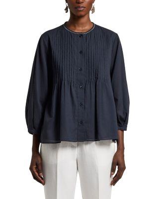Pintucked Blouse by PESERICO