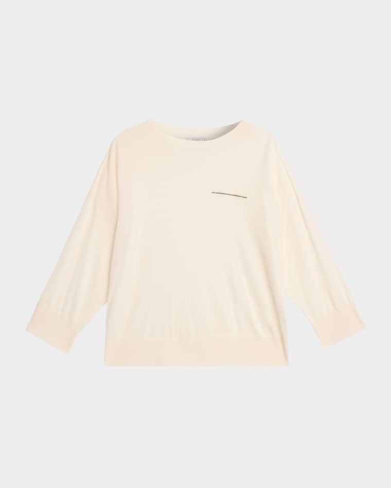 Punto Luce-Detail Wool Sweater by PESERICO