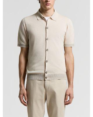 Regular Fit Button Front Sweater Shirt by PESERICO