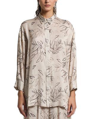 Relaxed Vine Print Blouse by PESERICO