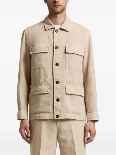 Saharan four-pocket button-up jacket by PESERICO