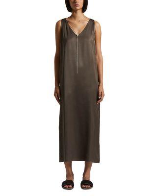 Sleeveless V Neck Dress by PESERICO