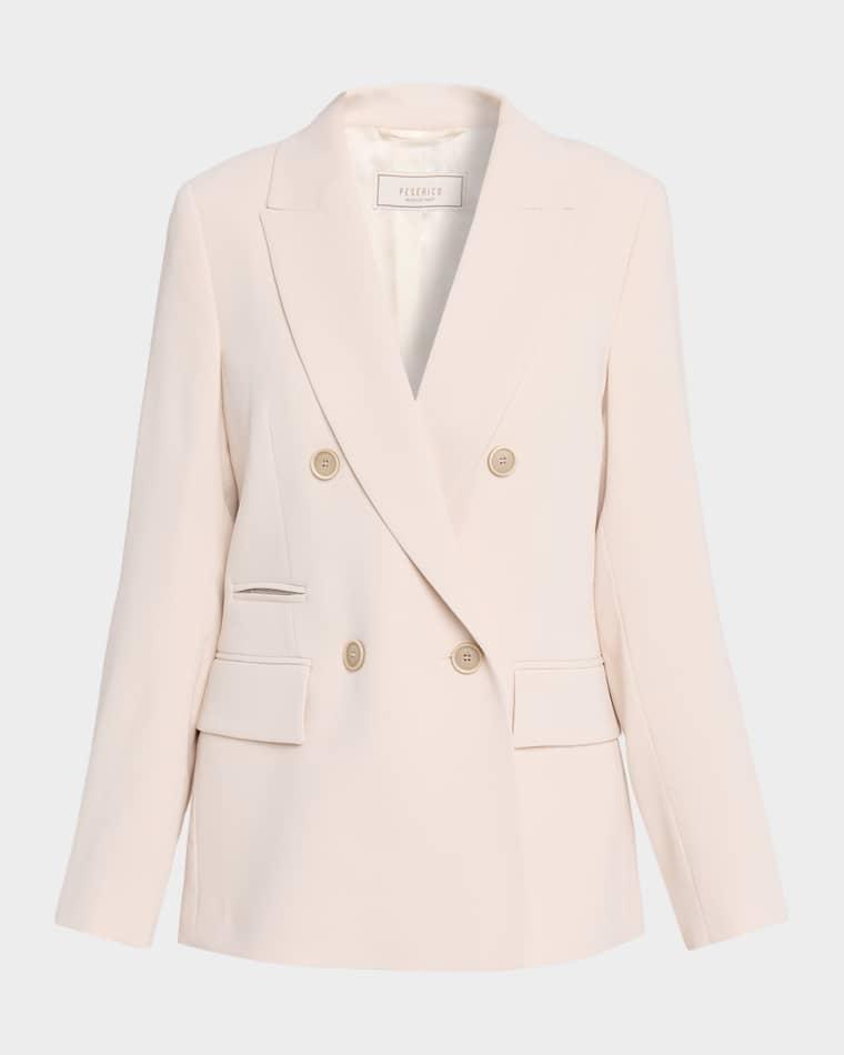 Tailored Double-Breasted Blazer by PESERICO