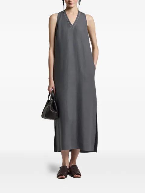 V-neck asymmetric dress by PESERICO