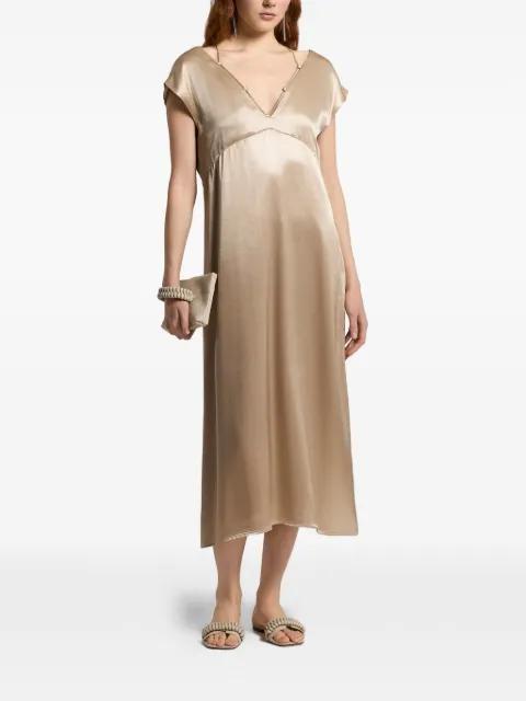 V-neck midi dress by PESERICO