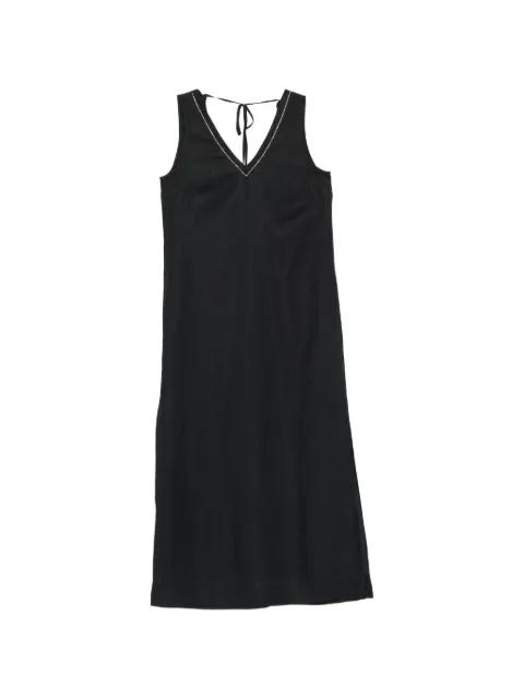 V-neck sleeveless midi dress by PESERICO