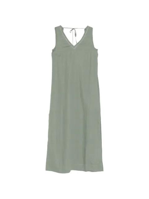 V-neck sleeveless midi dress by PESERICO