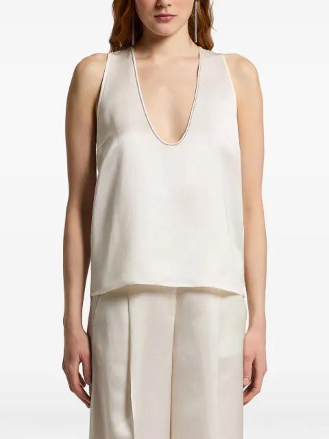 V-neck sleeveless top by PESERICO