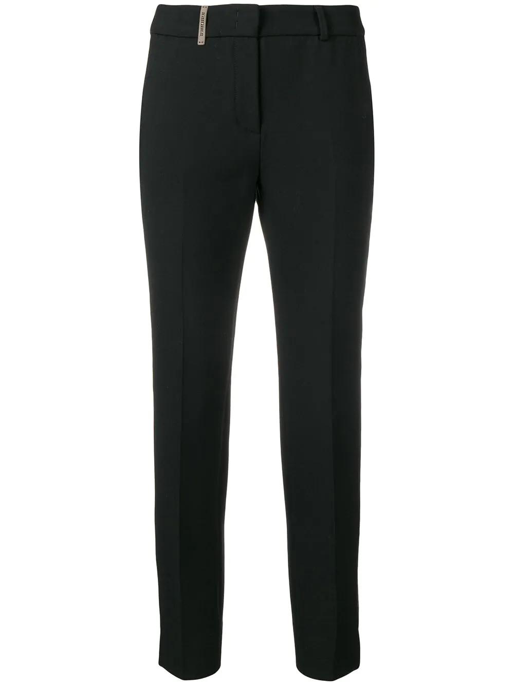 bead-detail trousers by PESERICO