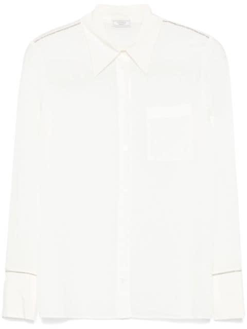 bead-embellished shirt by PESERICO