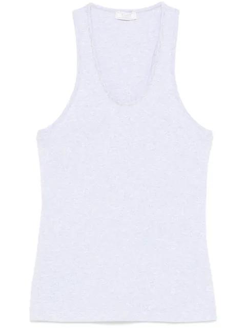 bead-embellished tank top by PESERICO