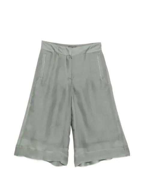 bead-trim cropped trousers by PESERICO
