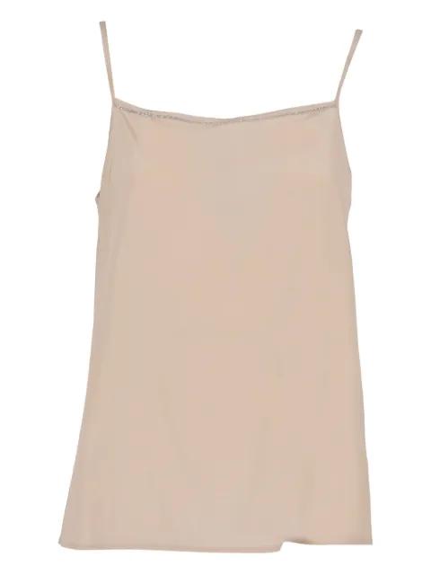 beaded-trim camisole top by PESERICO