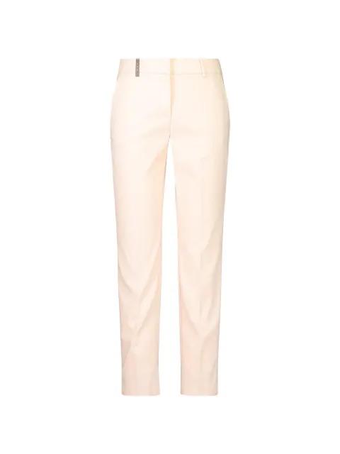 belt-loops cigarette trousers by PESERICO