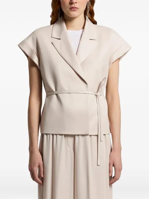 belted blazer by PESERICO