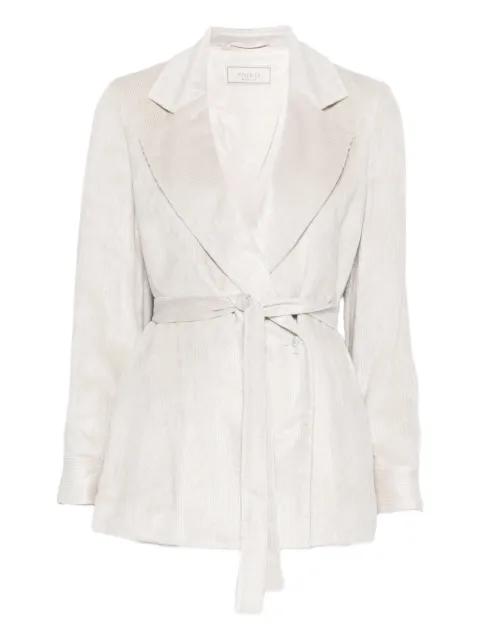 belted fitted  jacket by PESERICO