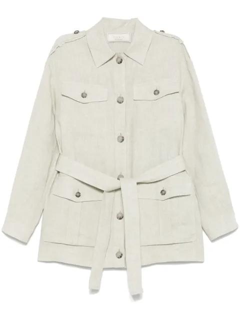 belted jacket by PESERICO