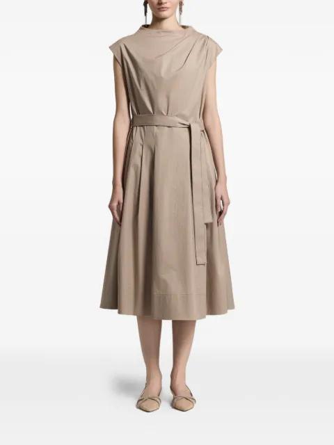 belted midi dress by PESERICO