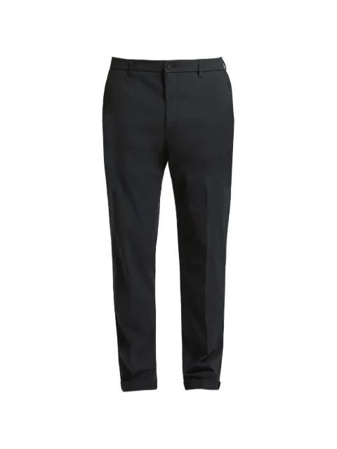 button-fastening cotton chino trousers by PESERICO