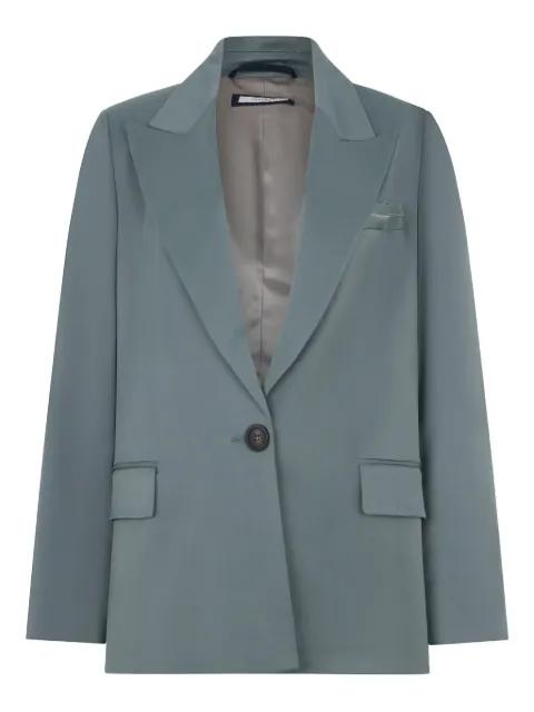 button-fastening pocket blazer by PESERICO