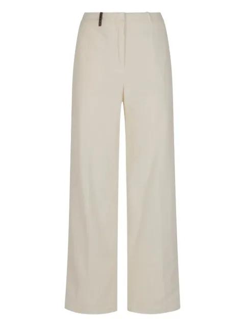 button-fastening trousers by PESERICO