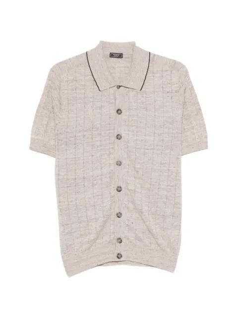 buttoned collared knitwear by PESERICO