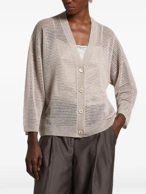 buttoned knitted cardigan by PESERICO