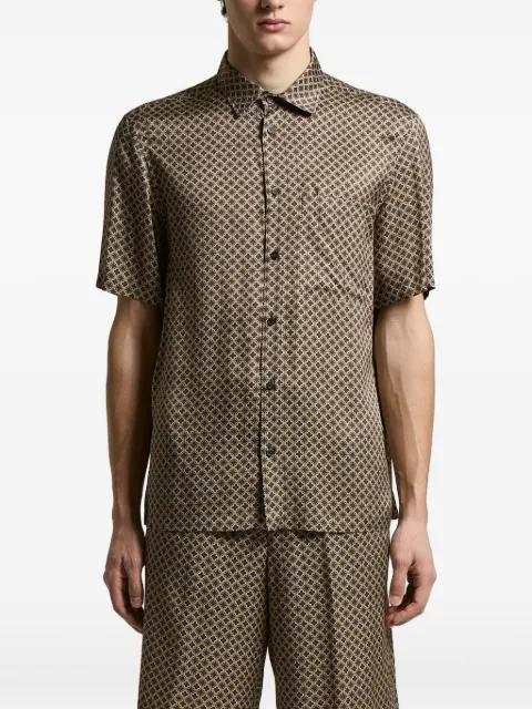 buttoned patterned shirt by PESERICO