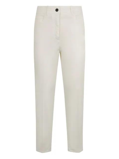 buttoned straight trousers by PESERICO