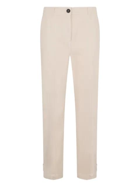 buttoned straight trousers by PESERICO