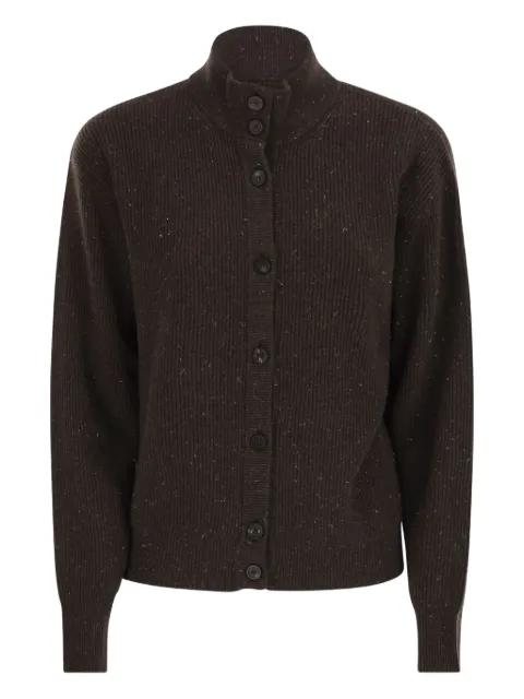 buttoned turtleneck cardigan by PESERICO