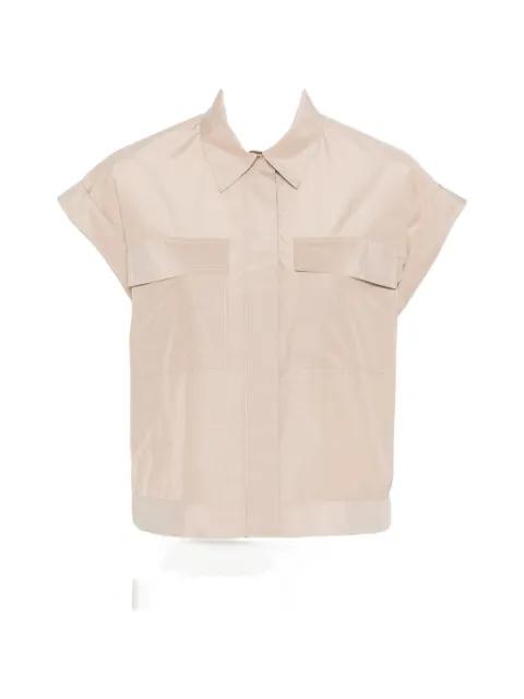 cap-sleeve shirt by PESERICO