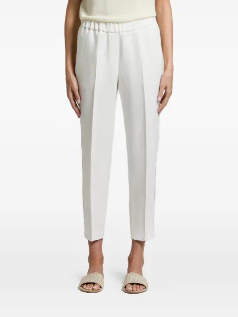 chain-trim pressed-crease trousers by PESERICO