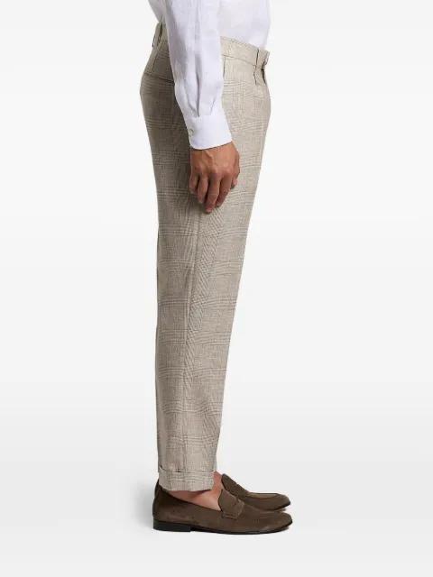 checked pleated trousers by PESERICO